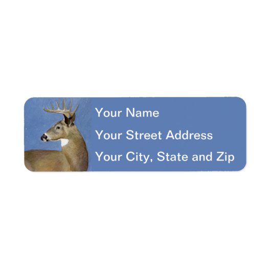 White Tail Buck Etiket (Voorkant)