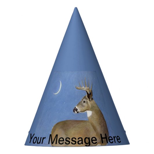 White Tail Buck Feesthoedjes (Voorkant)