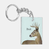 White Tail Buck Sleutelhanger (Voorkant Links)