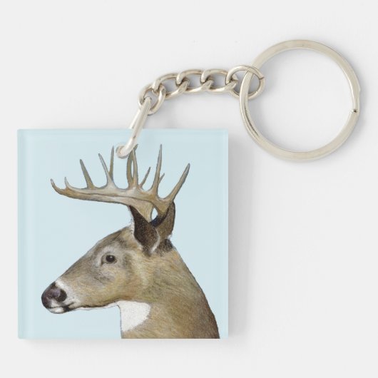 White Tail Buck Sleutelhanger (Achterkant)