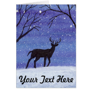 White Tail Buck Wenskaart
