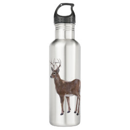 White Tail Deer Buck Waterfles