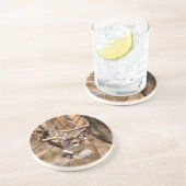 White Tail Deer Buck Zandsteen Onderzetter (Zijkant)