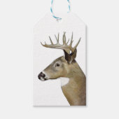 White Tail Deer Cadeaulabel (Voorkant)