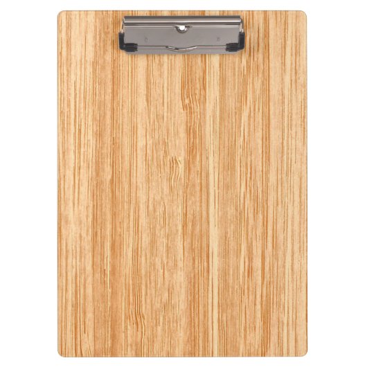 White Tail Deer Head Blond Wood Graanstijl Klembord (Voorkant)