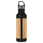 White Tail Deer Head Blond Wood Graanstijl Waterfles (Achterkant)