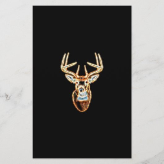 White tail Deer Head Energy Spirit Briefpapier (Voorkant)