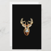 White tail Deer Head Energy Spirit Briefpapier (Voorkant / Achterkant)