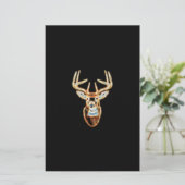 White tail Deer Head Energy Spirit Briefpapier (Staand voorkant)