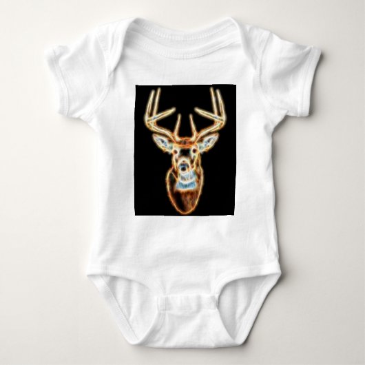 White tail Deer Head Energy Spirit Romper (Voorkant)