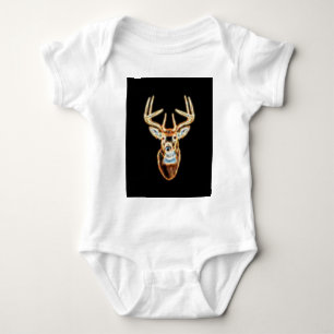 White tail Deer Head Energy Spirit Romper
