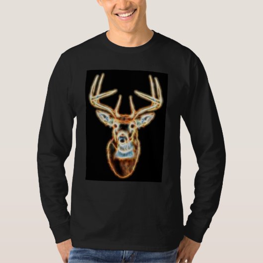 White tail Deer Head Energy Spirit T-shirt (Voorkant)