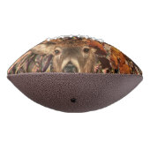 White Tail Deer Head Herfst Energie gecentreerd op American Football (Gedraaid 270)