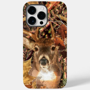White Tail Deer Head Herfst Energie gecentreerd op Case-Mate iPhone 14 Pro Max Hoesje