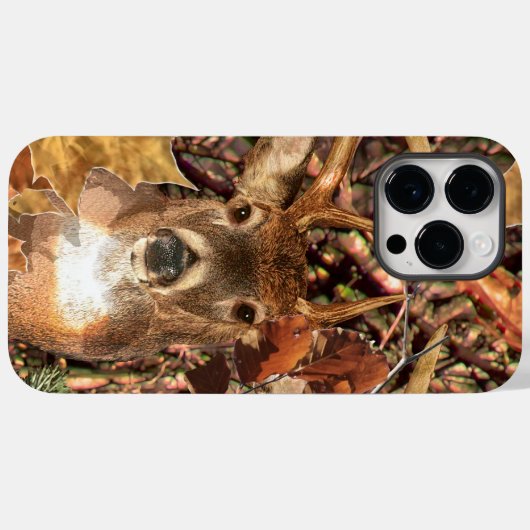 White Tail Deer Head Herfst Energie gecentreerd op Case-Mate iPhone Case (Achterkant (horizontaal))