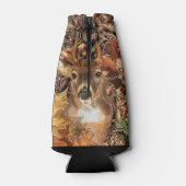 White Tail Deer Head Herfst Energie gecentreerd op Flesjeskoeler (Achterkant)