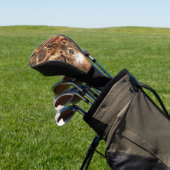 White Tail Deer Head Herfst Energie gecentreerd op Golfheadcover (Insitu)