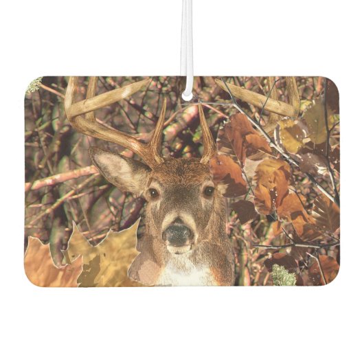 White Tail Deer Head Herfst Energie gecentreerd op Luchtverfrisser (Voorkant)