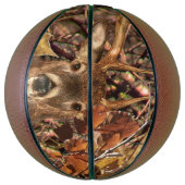 White Tail Deer Head Herfst Energie gecentreerd op Mini Basketbal (Verticaal)