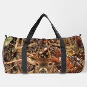 White Tail Deer Head Herfst Energie gecentreerd op Plunjezak (Achterkant)