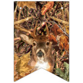 White Tail Deer Head Herfst Energie gecentreerd op Vlaggetjes (Tweede vlag)