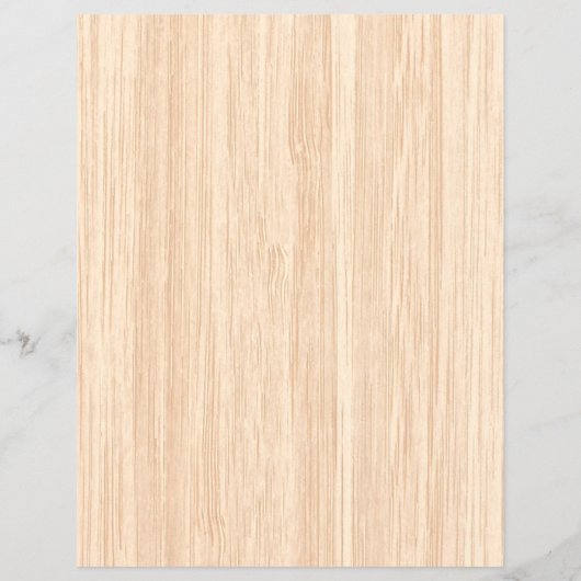 White Tail Deer Head Wood Grain Background Flyer (Achterkant)