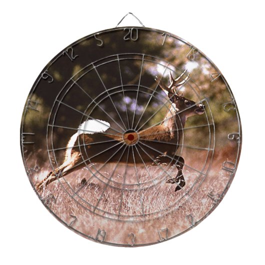 White-Tail Deer Running Dartbord (Voorkant)