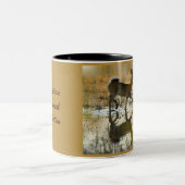 White-Tail Deer Shadow Tweekleurige Koffiemok (Center)