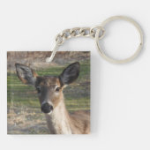 White Tail Deer Sluiten Sleutelhanger (Achterkant)