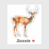 White Tail Deer Sticker (Vel)
