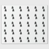 White Tail Deer Tracks Cadeaupapier (Vlak)