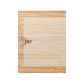 White Tail Deer Wood Grain Style Grafisch Notitieblok (Linkerzijde)