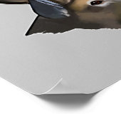 White-Tailed Beste Buck Tekening Poster (Hoek)