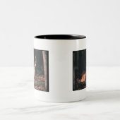 White Tailed Buck Deer Tweekleurige Koffiemok (Center)