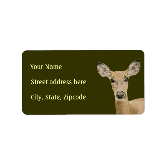 White Tailed Deer Etiket (Voorkant)