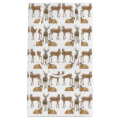White Tailed Deer Family Gift Bag Klein Cadeauzakje (Voorkant)