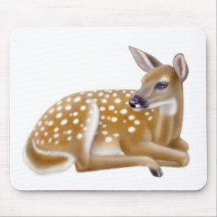 White Tailed Deer Fawn Mousepad Muismat