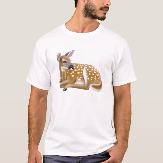 White Tailed Deer Fawn T-Shirt (Voorkant)