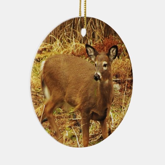 White Tailed Deer Keramisch Ornament (Rechts)