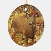 White Tailed Deer Keramisch Ornament (Links)