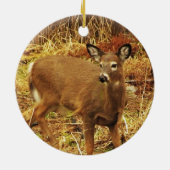 White Tailed Deer Keramisch Ornament (Achterkant)