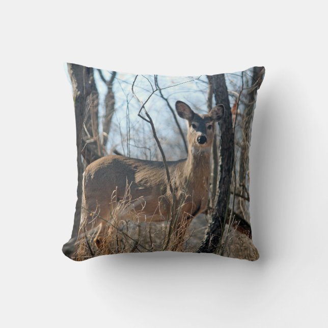 White Tailed Deer Kussen (Voorkant)