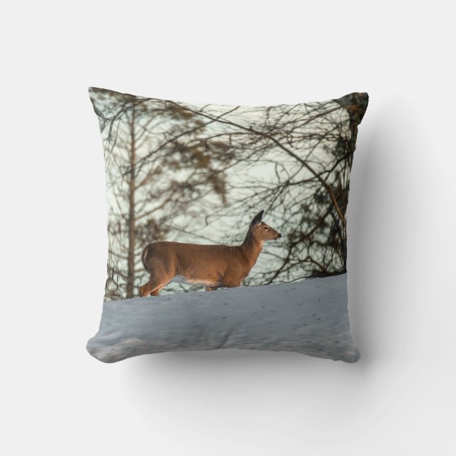 White Tailed Deer Kussen (Voorkant)