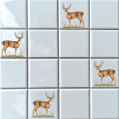 White Tailed Deer Tegeltje