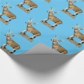 White Tailing Deer Buck Cadeaupapier (Hoek)