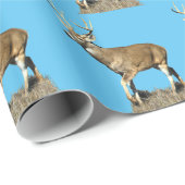 White Tailing Deer Buck Cadeaupapier (Rol Hoek)