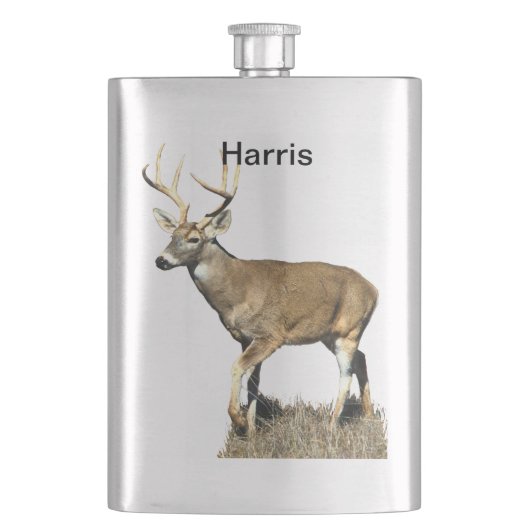 White Tailing Deer Buck Flacon (Voorkant)