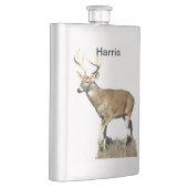 White Tailing Deer Buck Flacon (Rechts)