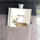 White Tailing Deer Buck Flacon (Voorbeeld)