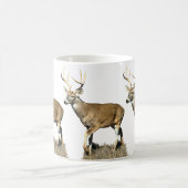 White Tailing Deer Buck Koffiemok (Center)